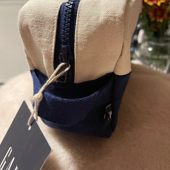GAP Other - GAP Navy and Cream Canvas Pouch